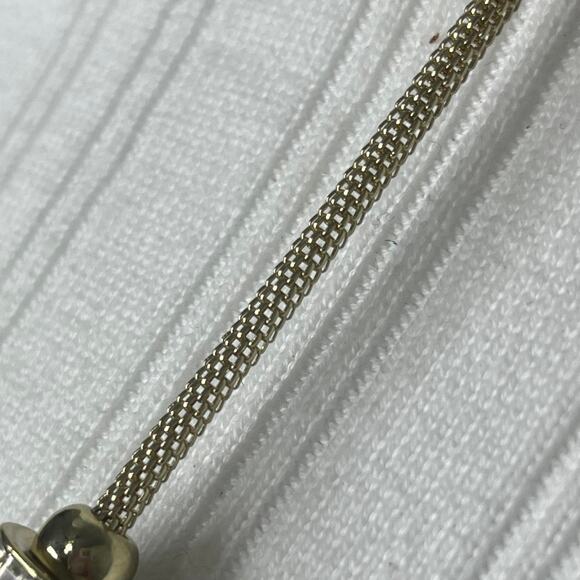 Chico's beaded necklace costume signed jewelry gold tone rhinestone beads trendy - Picture 5 of 13